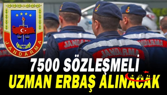 Jandarma, KPSS puanıyla 7 bin 500 sözleşmeli uzman erbaş alacak! Son başvuru 26 Eylül 2022