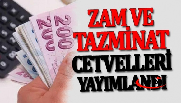 MEB, Zam ve Tazminat Cetvellerini yayımladı