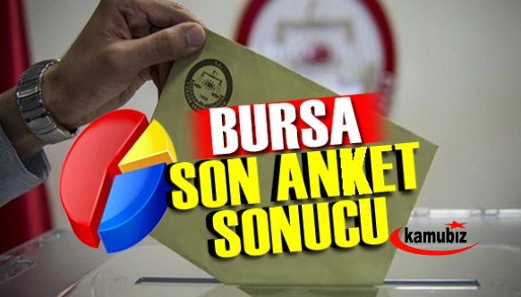 Bursa'da yapılan son anket sonucu açıklandı! Bursa'da hangi parti önde?