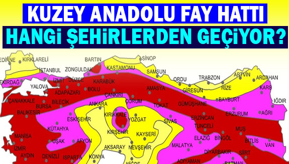 Kuzey Anadolu Fay Hattı hangi il ve ilçelerden geçiyor?