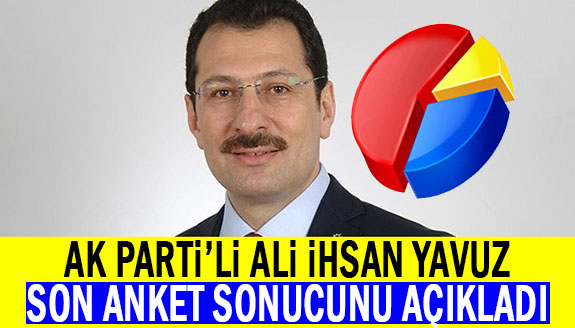 AK Partili Ali İhsan Yavuz, son anket sonucunu açıkladı