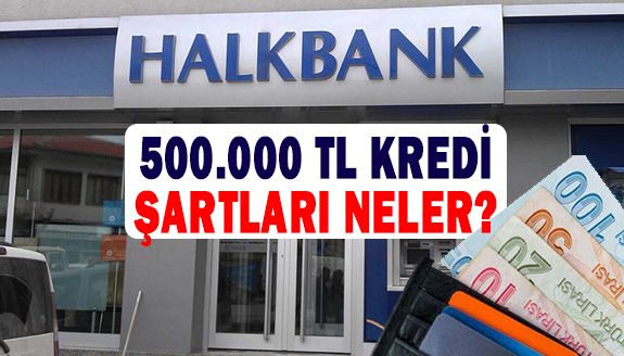 Halkbank 500.000 lira ihtiyaç kredisi! 6 ay geri ödemesiz