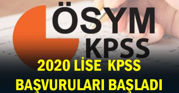 2020 KPSS başvuru kılavuzu yayımlandı (Lise)