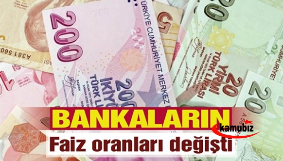 İşte İş Bankası, Halkbank, Ziraat , Şekerbank, Vakıfbank, Akbank, Denizbank, Yapı Kredi, HSBC, QNB Finansbank faiz oranları.